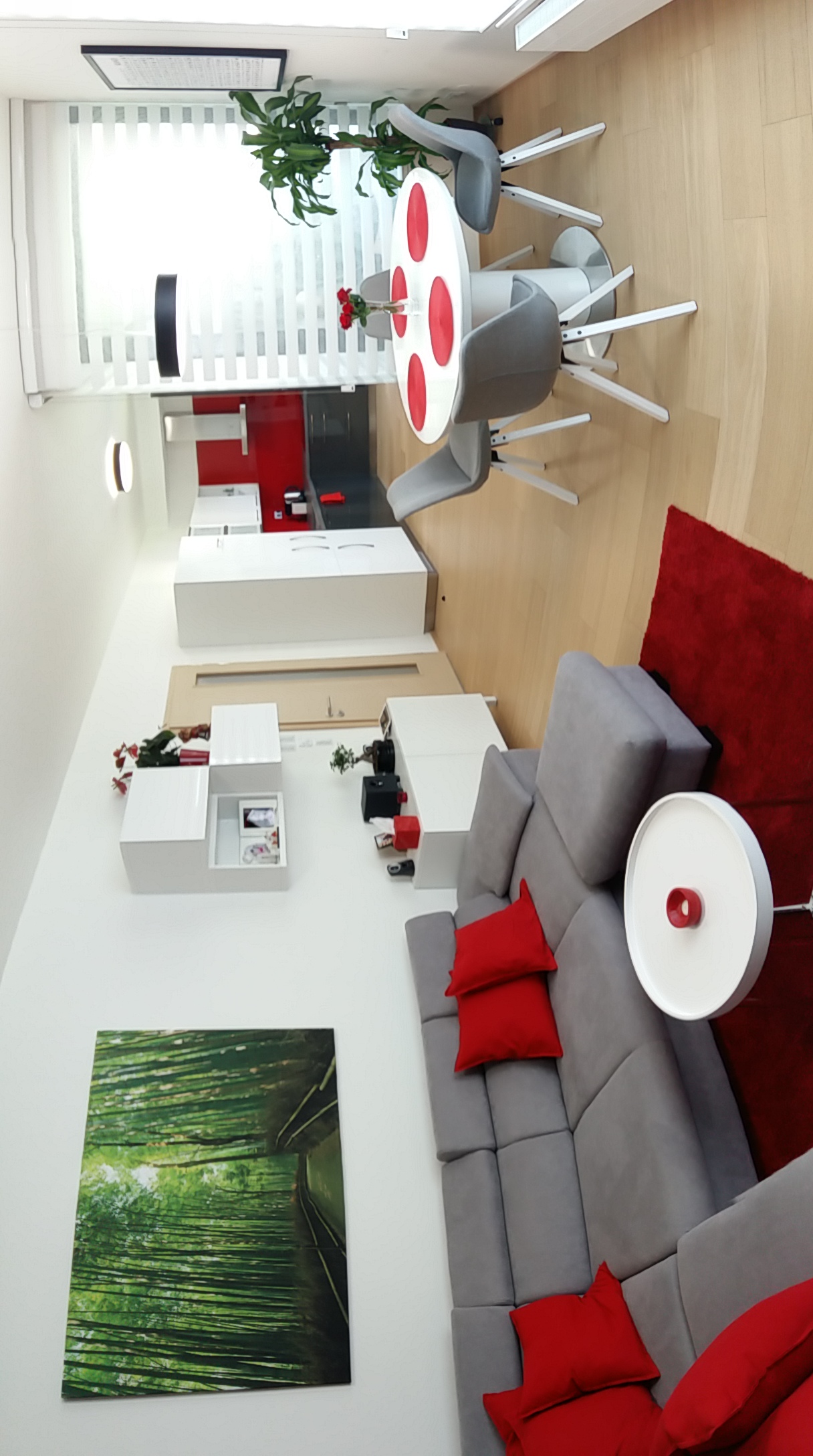 Návrh moderního interiéru obývacího pokoje